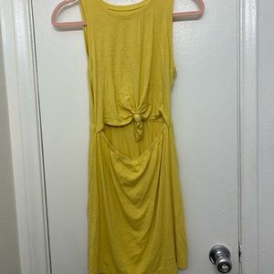 American Eagle - Tie Front Spring Dress - Yellow | Worn Once